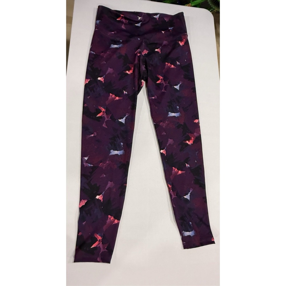 Old Navy Active Go Dry Purple And Pink Leggings Size Large